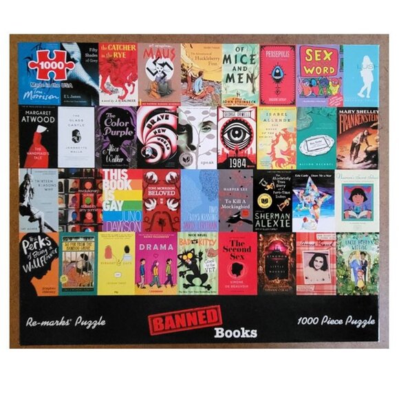BANNED BOOKS by Re-marks JIGSAW PUZZLE 1000 pieces - Picture 3 of 8